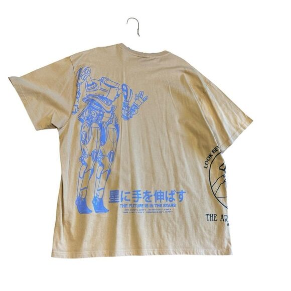 Billionaire Boys Club Tan Short Sleeve Tee BB HUMAN SS TEE in CINNAMON - Picture 8 of 9